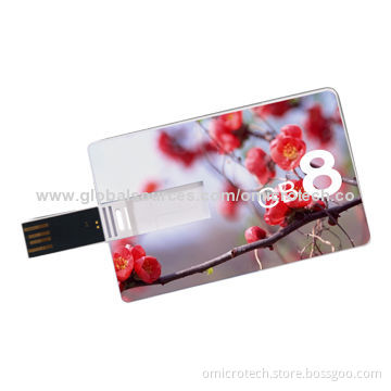 Card-shaped USB Flash Drive, High-speed, 512MB Capacity